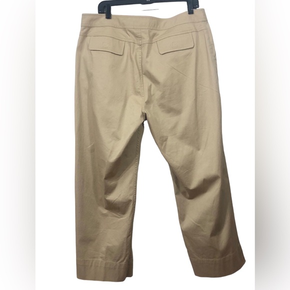 NWT LIZ CLAIBORNE‎ Cotton spandex Cropped khaki pants 16 stretch comfy soft - Picture 2 of 10